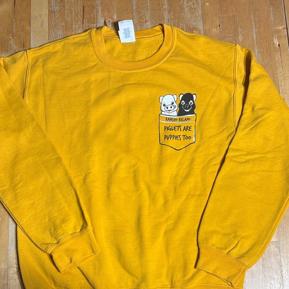 Rancho Relaxo Animal Rescue Piglets are Puppies too sweatshirt